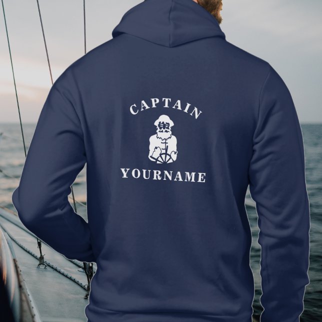 Captain Old Scruff with Your Name Nautical Hoodie (Creator Uploaded)