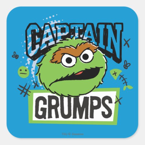 Captain Oscar Grumps Square Sticker