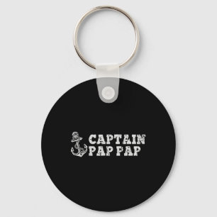 Captain Pap-pap Sailing Boating Pappap Boat Anchor Keychain