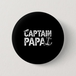 Captain Papa Pontoon Lake Sailor Fishing Boating F Button