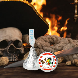 Captain Parrot Treasure Pirate Boy's Birthday Hershey®'s Kisses®