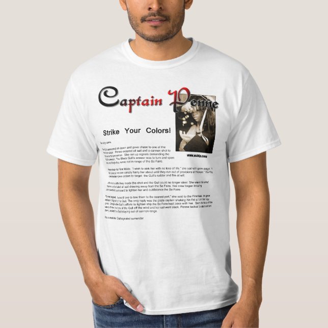 Captain Penne Tee Shirt Book chapter three (Front)