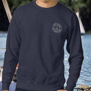 Captain Personalized Anchor Logo Sweatshirt