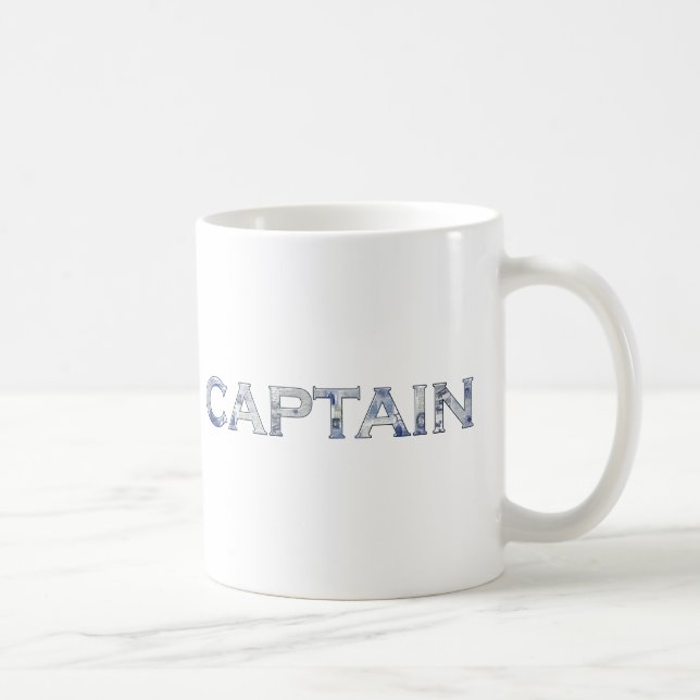 Captain personalized gifts coffee mug (Right)