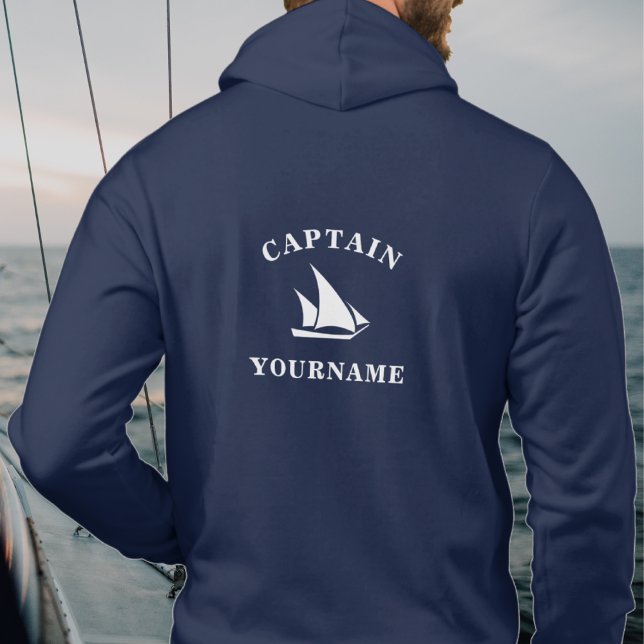 Captain Personalized Nautical Sailboat Sweatshirt (Creator Uploaded)