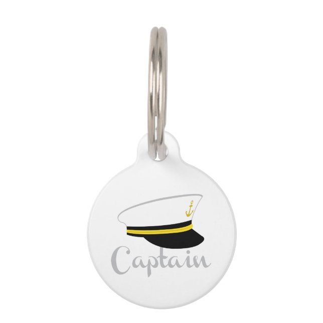 Captain Pet ID Tag (Front)