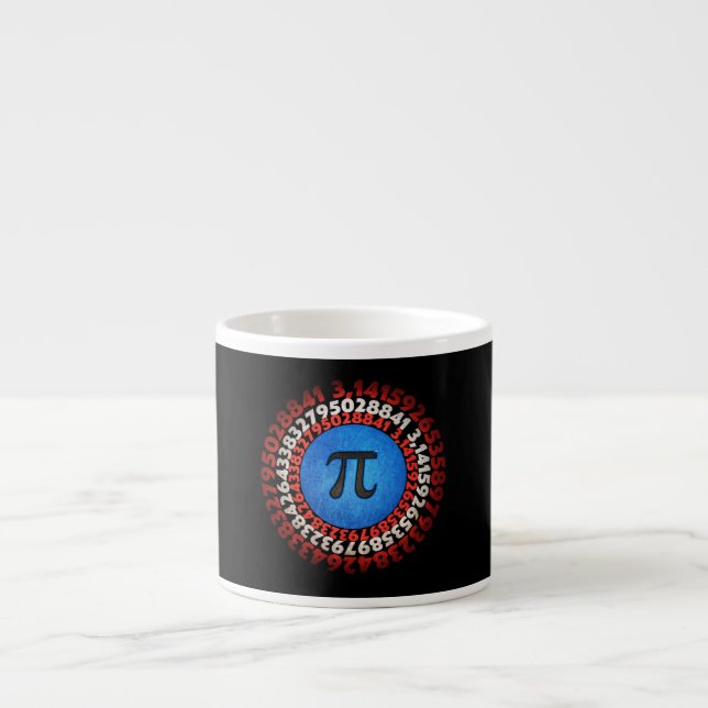 Captain Pi Superhero Shield Nerdy Math Pi Day      Espresso Cup (Front)