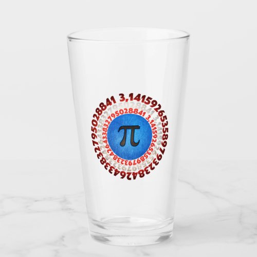 Captain Pi Superhero Shield Nerdy Math Pi Day      Glass