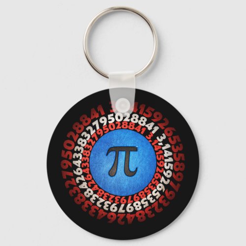 Captain Pi Superhero Shield Nerdy Math Pi Day    Keychain