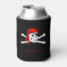 Captain Pirates Custom Pirate Can Cooler
