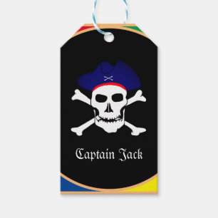 Captain & Pirates Flag - Treasure Island /kids Gift Tags