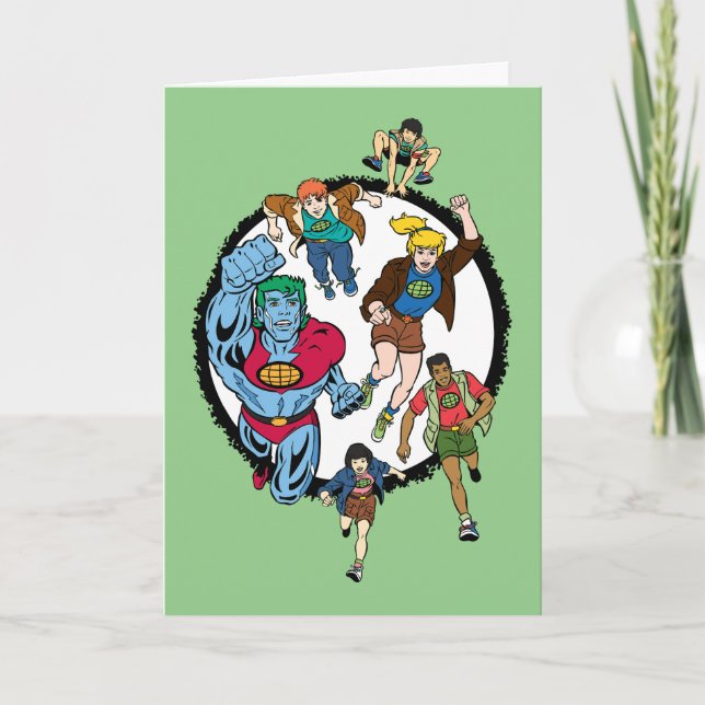 Captain Planet and the Planeteers Circle Graphic Card (Front)