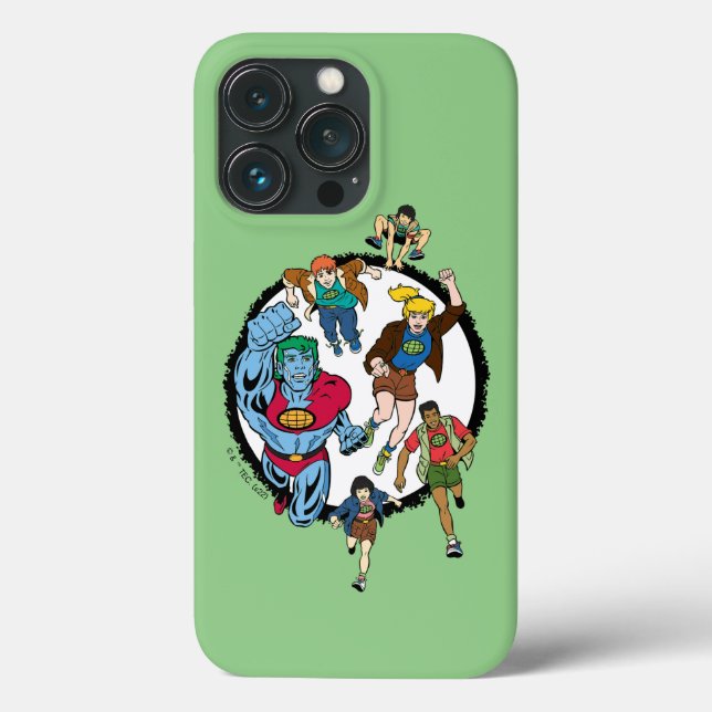 Captain Planet and the Planeteers Circle Graphic Case-Mate iPhone Case (Back)