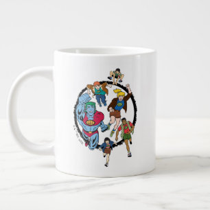 Captain Planet and the Planeteers Circle Graphic Giant Coffee Mug