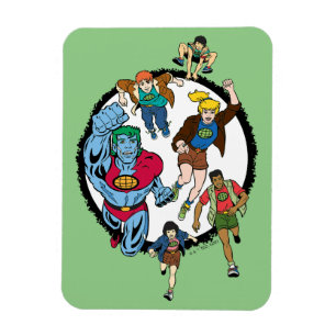 Captain Planet and the Planeteers Circle Graphic Magnet