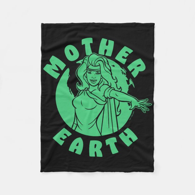 Captain Planet And The Planeteers Earth Day Mother Fleece Blanket (Front)