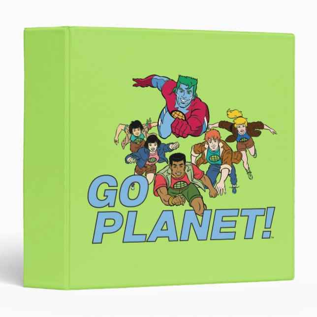 Captain Planet and the Planeteers - Go Planet! 3 Ring Binder (Front/Spine)