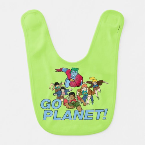 Captain Planet and the Planeteers _ Go Planet Baby Bib