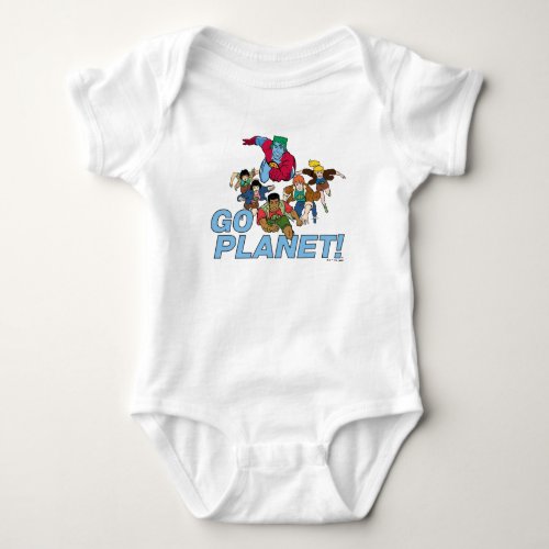 Captain Planet and the Planeteers _ Go Planet Baby Bodysuit