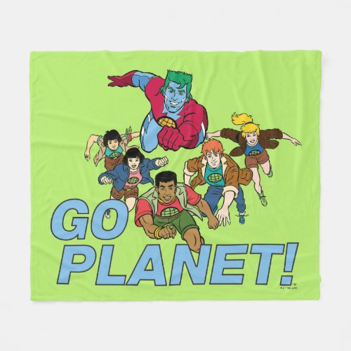 Captain Planet and the Planeteers _ Go Planet Fleece Blanket