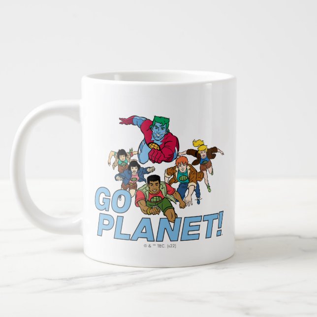 Captain Planet and the Planeteers - Go Planet! Giant Coffee Mug (Left)