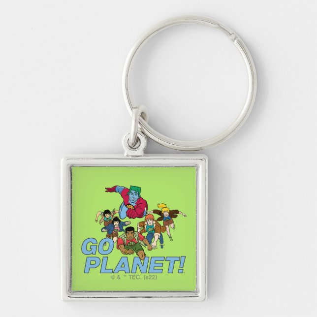 Captain Planet and the Planeteers - Go Planet! Keychain (Front)
