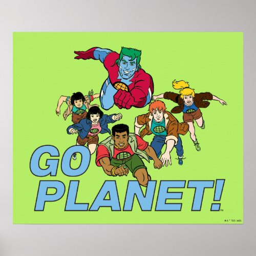Captain Planet and the Planeteers _ Go Planet Poster