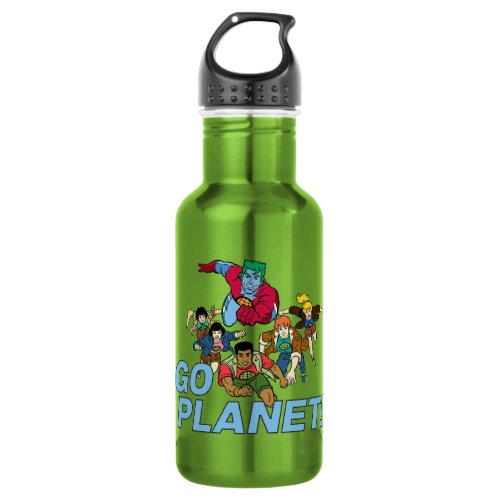 Captain Planet and the Planeteers _ Go Planet Stainless Steel Water Bottle