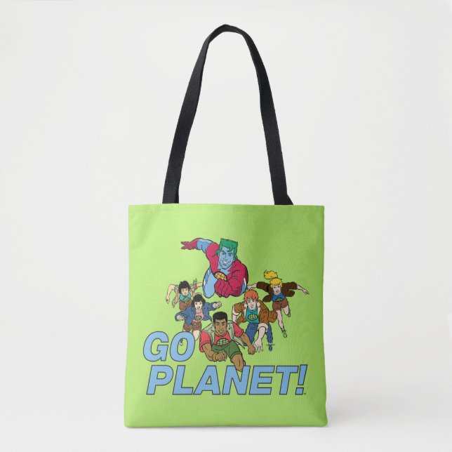 Captain Planet and the Planeteers - Go Planet! Tote Bag (Front)