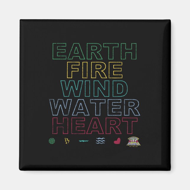 Captain Planet Earth Day Earth Wind Fire Water Hea Magnet (Front)