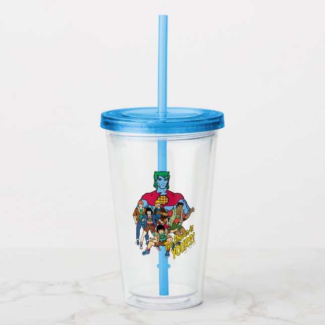 Captain Planet Group Graphic - The Power Is Yours! Acrylic Tumbler (Front)