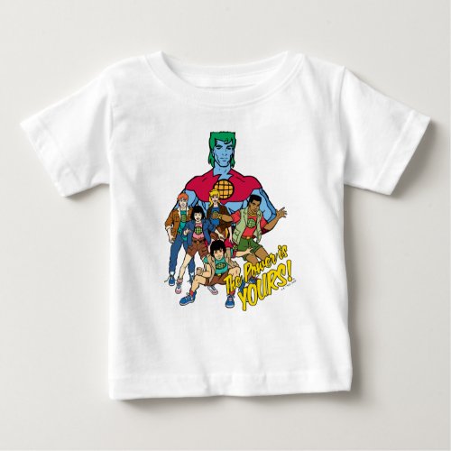 Captain Planet Group Graphic _ The Power Is Yours Baby T_Shirt