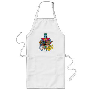 Captain Planet Group Graphic - The Power Is Yours! Long Apron