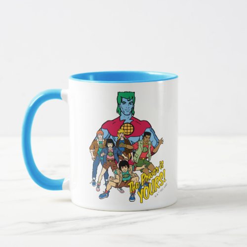 Captain Planet Group Graphic _ The Power Is Yours Mug