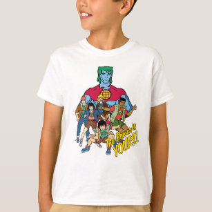 Captain Planet Group Graphic - The Power Is Yours! T-Shirt