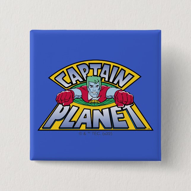 Captain Planet Logo Button (Front)