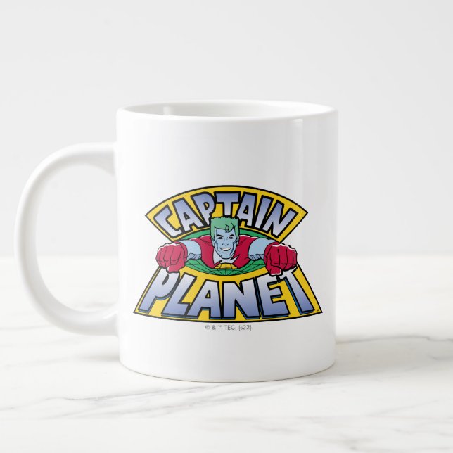 Captain Planet Logo Giant Coffee Mug (Left)