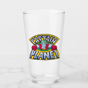 Captain Planet Logo Glass