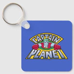 Captain Planet Logo Keychain