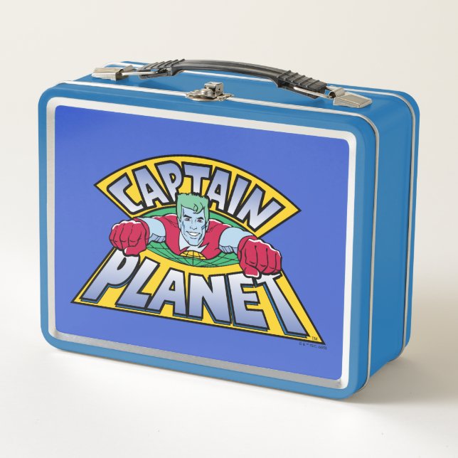 Captain Planet Logo Metal Lunch Box (Front)