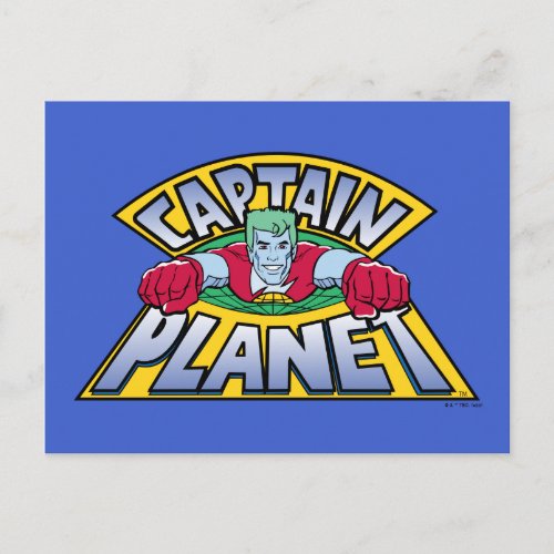 Captain Planet Logo Postcard