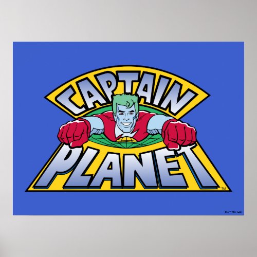 Captain Planet Logo Poster