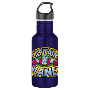 Captain Planet Logo Stainless Steel Water Bottle