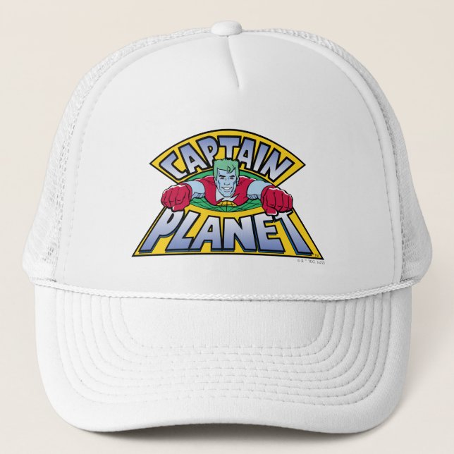Captain Planet Logo Trucker Hat (Front)