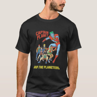 Captain Planet Planeteers United Retro Logo  T-Shirt