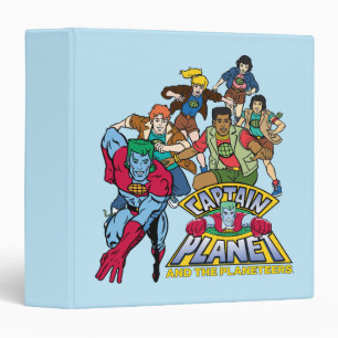 Captain Planet & the Planeteers Group Logo Graphic 3 Ring Binder