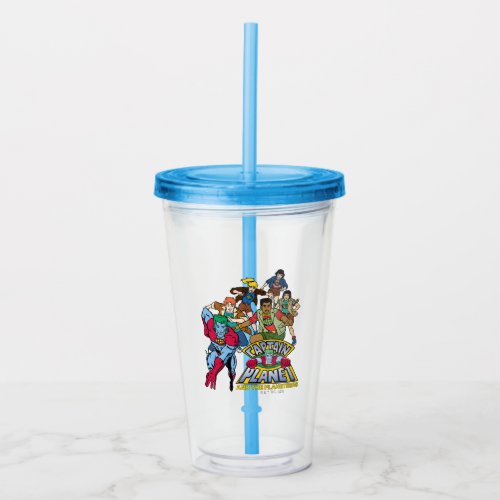 Captain Planet  the Planeteers Group Logo Graphic Acrylic Tumbler