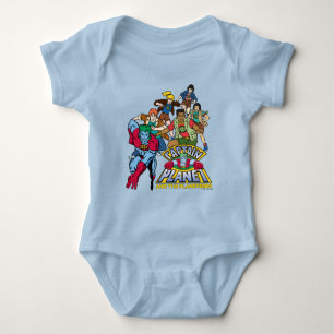 Captain Planet & the Planeteers Group Logo Graphic Baby Bodysuit