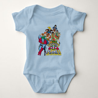 Captain Planet & the Planeteers Group Logo Graphic Baby Bodysuit