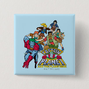 Captain Planet & the Planeteers Group Logo Graphic Button